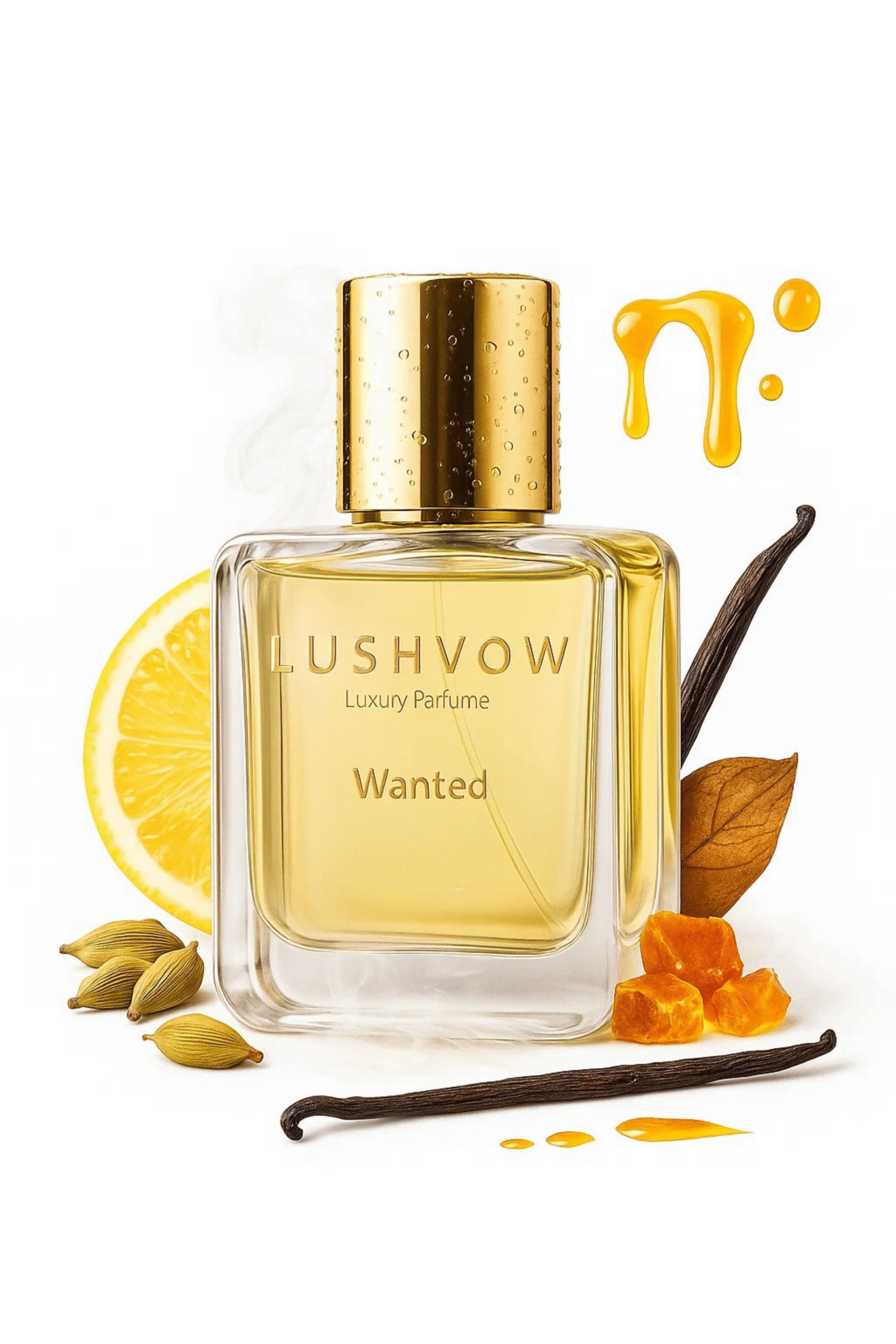 Lushvow Wanted – Luxury Perfume Inspired by Azzaro The Most Wanted, Fougere Woody Ambery Fragrance for Men