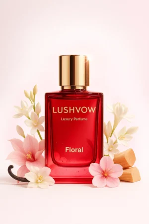 Lushvow Floral – Inspired by Gucci Bloom, Admired by Aditi Rao Hydari – Luxury Perfume for Women, Jasmine & Tuberose Scent