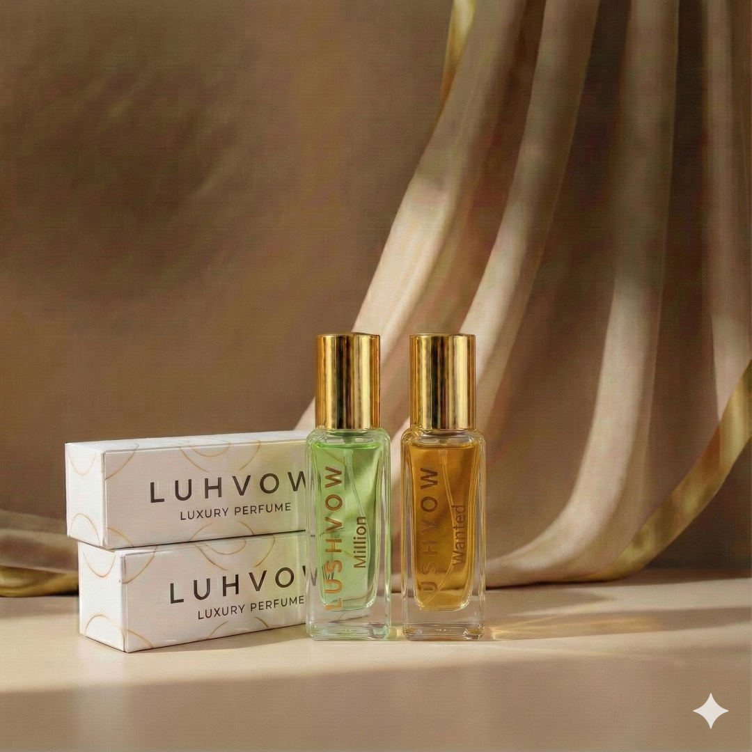 Lushvow Men’s Perfume Trial Combo Pack – Wanted & Million (2 x 20ml | 30% Oil)